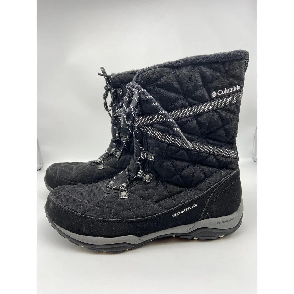 Columbia Boots Womens 10 Loveland 200g Black‎ Waterproof Insulated Grip Gorpcore